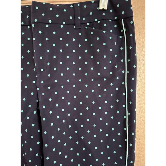 Old Navy Pixie Skinny Pants Women’s size 8 blue polka dot Stretch Office Career - Picture 2 of 7